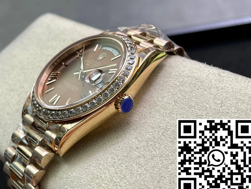 EW M228345RBR-0009 Rolex Factory Gold Rose Date Day 0115